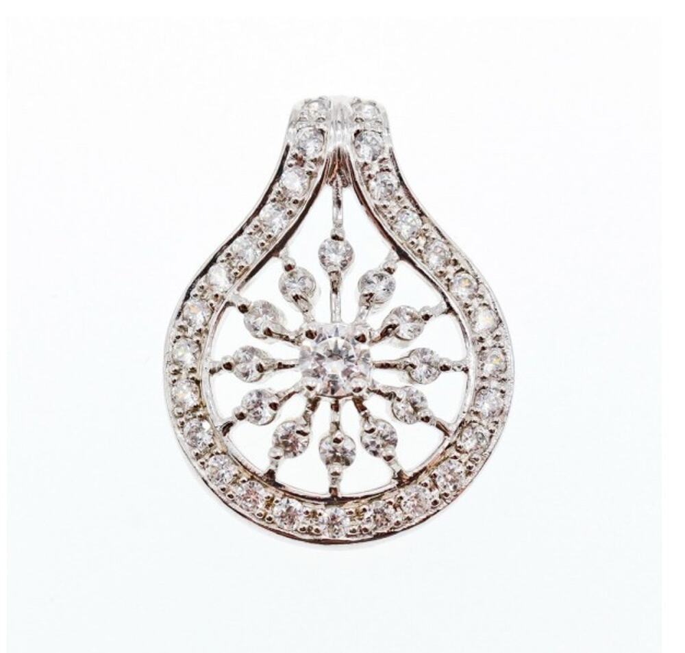 925 Sterling Silver CZ Pendant